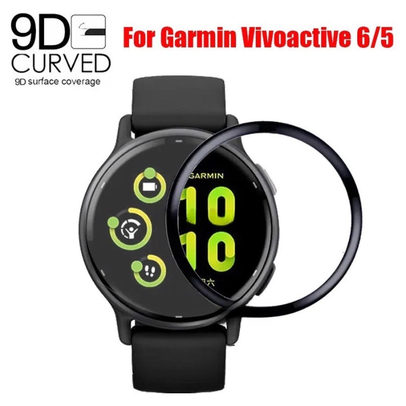 ฟิล์มกันรอยหน้าจอนาฬิกาความคุ้มครองเต็มรูปแบบสําหรับ Garmin Vivoactive6 Vivoactive 6 Active 6 Active