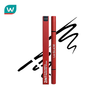 LA GLACE ลา กลาส แบล็ค อายไลเนอร์ แอนด์ รีมูฟเวอร์ สติ๊ก 1มล. สีดำ