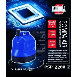 Pompa celup air terjun kolam hidroponik naik 5 meter Kandila PSP 8500Z - PSP 2200 Z