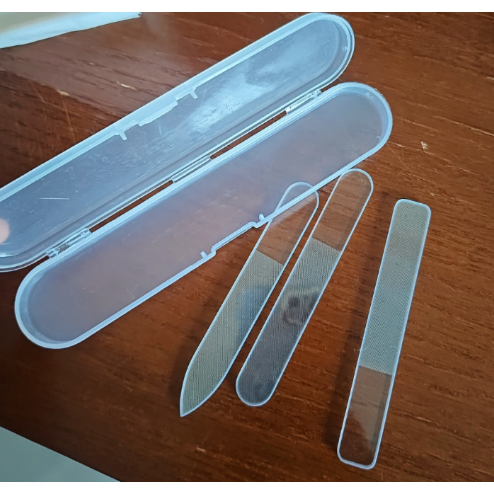 CALILY Nano Glass แฟ้มทั่วไป GATE Sanding File สําหรับรูปพลาสติกชุด 90 มม.* 13 มม.