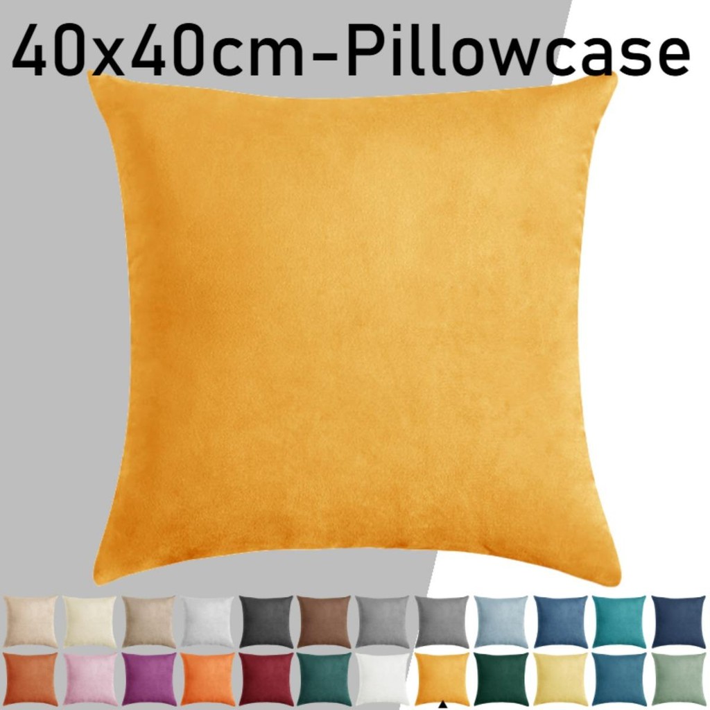 ปลอกหมอน Velvet ตกแต่งห้องนอน 40x40/45x45 ซม ลายมินิมอล-ลายเกาหลี ซักง่าย นุ่มละมุน