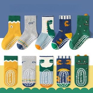 ถุงเท้าเด็กผู้ชาย ถุงเท้าเด็กชาย กันลื่น สำหรับกีฬา แบบกลางข…