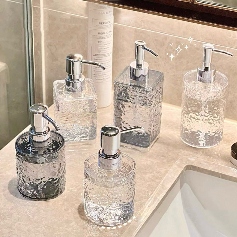 PET ขวดปั้มพลาสติกสีใส ขวด ขวดปั้ม แบบหนา แข็งอย่างดี สําหรับใส่แชมพู โลชั่น 450 ML KKHOME - รูปที่ 2