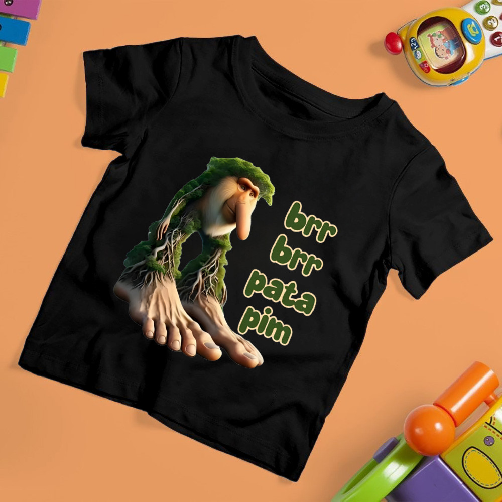 Anomali Brr Brr Patapim เสื้อยืดชายหญิงเสื้อแขนสั้นเสื้อผ้าเด็ก