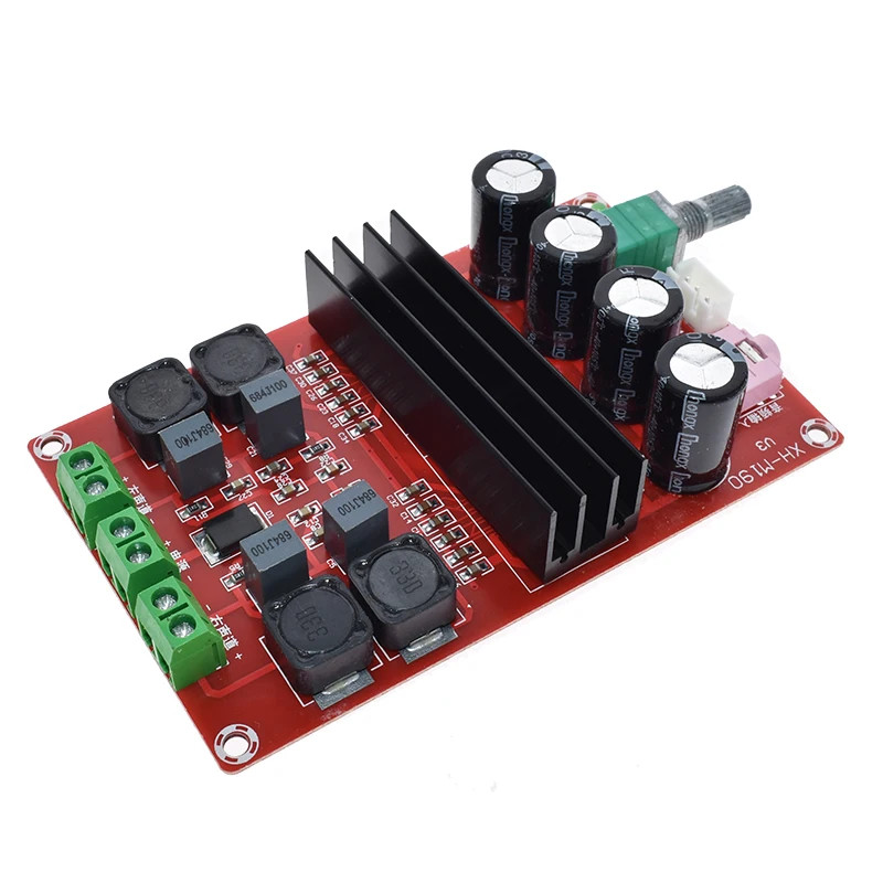 High Power 2x100W XH-M190 TPA3116 D2 Dual Channel Digital Audio Amplifier Board สําหรับ Arduino