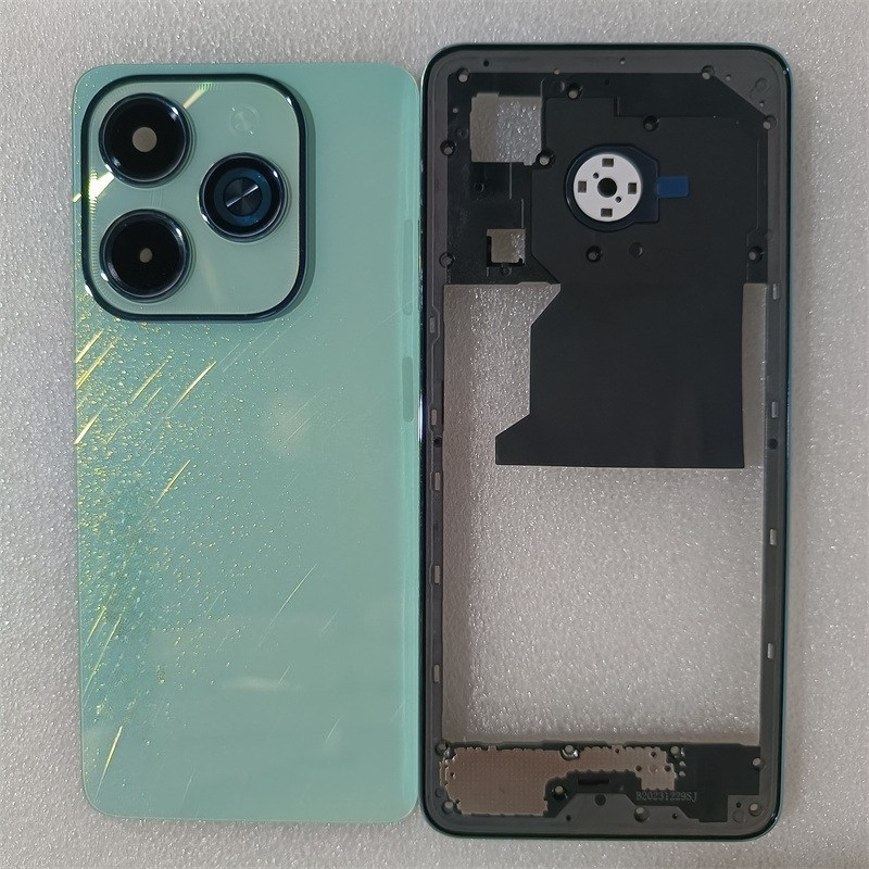 สําหรับ Infinix Hot 40i X6528 X6528B โทรศัพท์กรอบกลาง + แบตเตอรี่ฝาหลังแผงพร้อมการเปลี่ยนเลนส์กล้อง