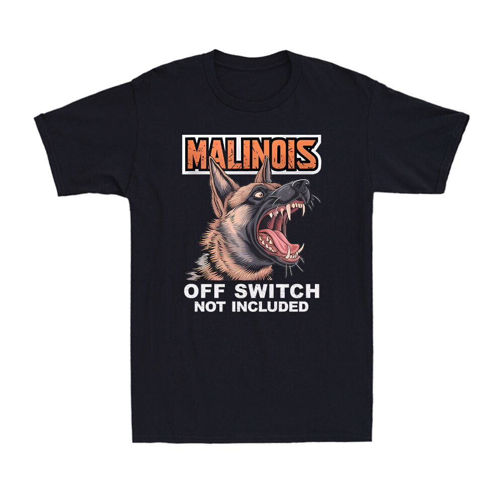 Malinois Off Switch ไม่รวมตลกสุนัขผู้ชายเสื้อยืด O-คอฤดูร้อนผู้ชายรูปแบบใหม่ Tops Casual Streetwear