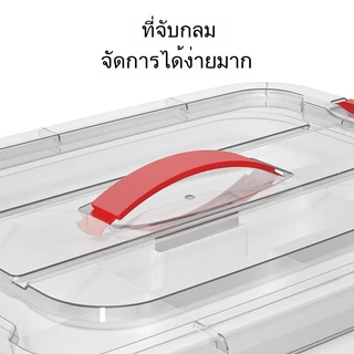 ME กล่องใส่ยา ประสงค์พกพา แบบใส ปฐมพยาบาล ความจุสูงกล่องพลาสติกใส กล่องยาฉุกเฉินพกพาสำหรับใช้ที่บ้าน ทางการแพทย์