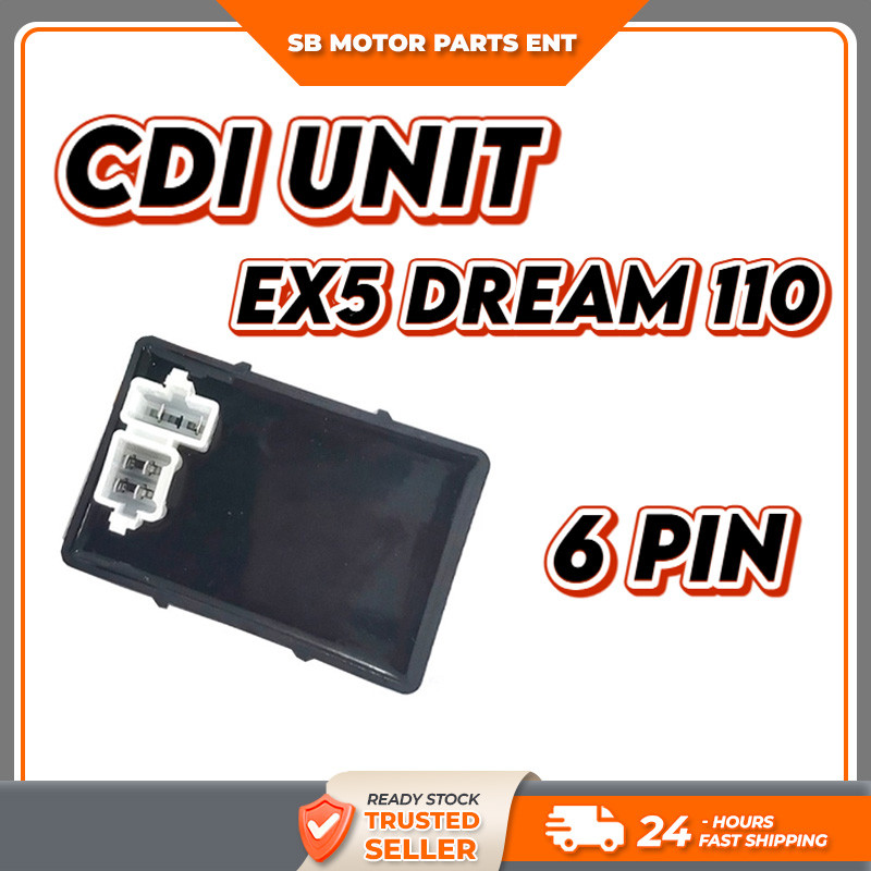 HONDA DREAM EX5 110 EX5 DREAM 110 CDI UNIT STD 6 PIN