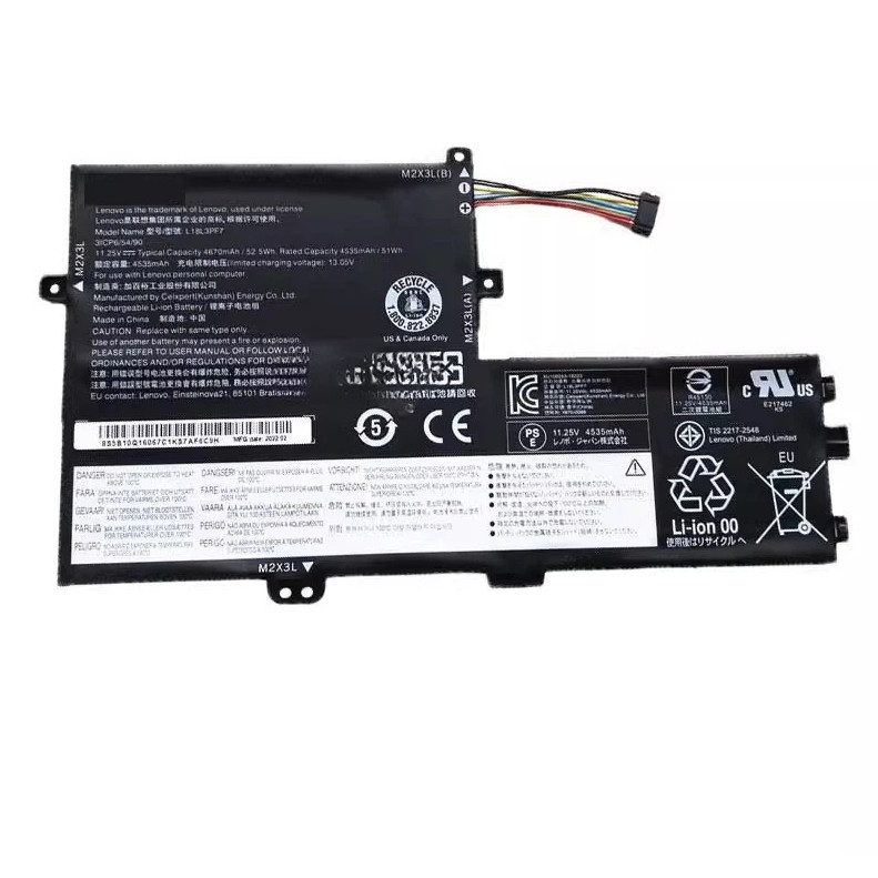 New L18C3PF7 Laptop Battery for Lenovo L18L3PF3 L18C3PF6 L18M3PF6 IdeaPad S340 S340-14API/14IIL/14IM