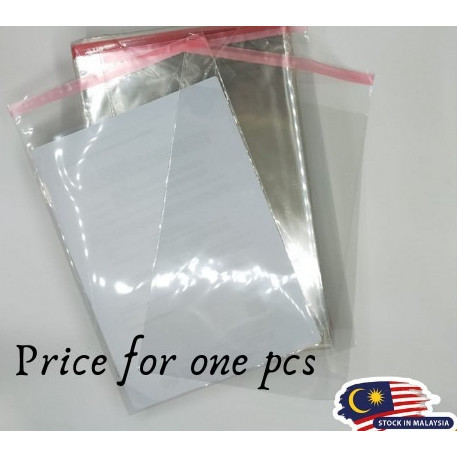 A4 ถุงแบ่งใสสําหรับกระดาษ Peal & Seal / ถุงพลาสติกขนาด A4 P&S (PRICE สําหรับ 1 ชิ้น)
