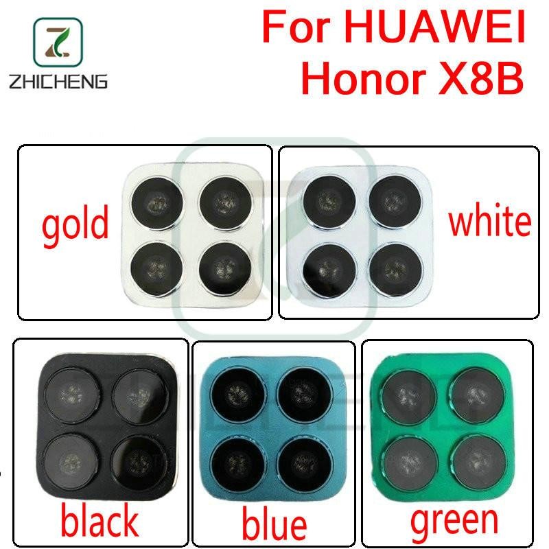 สําหรับ Honor X8b เลนส์กล้องด้านหลังพร้อมกรอบกล้องด้านหลังฝาครอบกระจกเปลี่ยน LLY-LX1 LLY-LX2 LLY-LX3