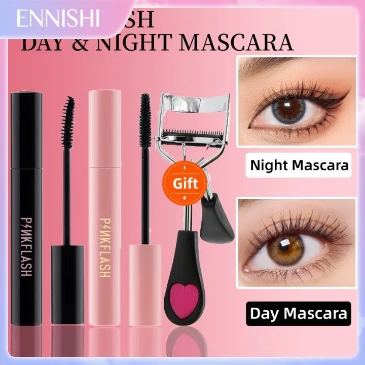 【ของขวัญฟรี】PINKFLASH มาสคาร่า Volume สำหรับขนตาที่ยาวและหนา กันน้ำ กันเหงื่อ เพิ่มความยาว Volume ยาวนาน