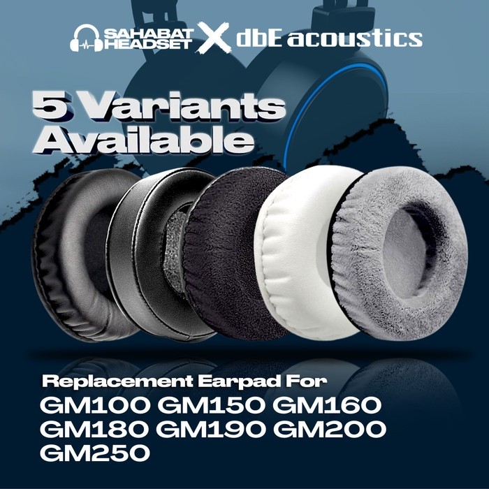 Earpad แผ่นรองหูฟัง Dbe GM100 GM150 GM160 GM190 GM180 GM200 GM250 แผ่นโฟม Pad Pad
