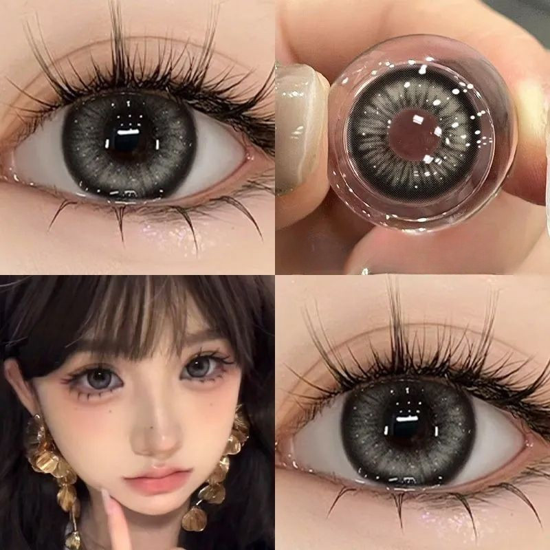 （COD）【-100~-600】 คอนแทคเลนส์สี 1 คู่  คอนแทคเลนส์สายตาสั้น  คอนแทคเลนส์ คอนเทค เลนส์ คอนแทคเลนส์ brown 14.0mm/14.5mm YXPDD015 ราคา ถูกที่สุด ดีลบีเคเค