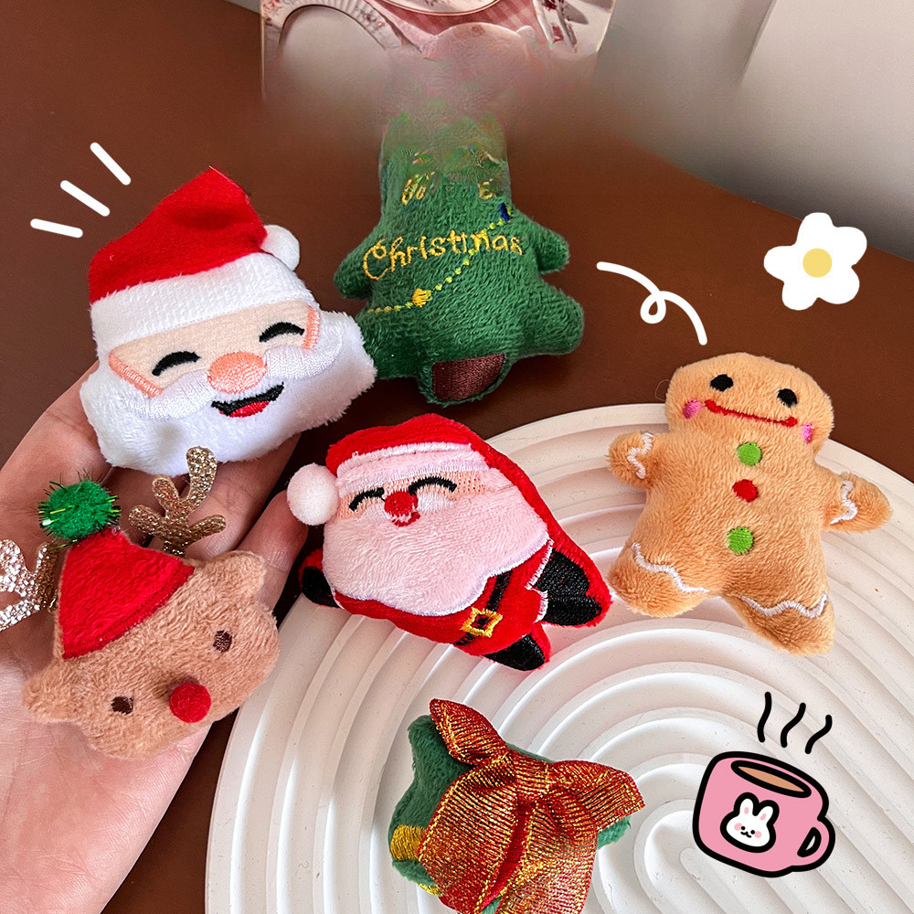 [คริสต์มาส] เข็มกลัดตุ๊กตาวันหยุดถุงของขวัญเล็กๆเสื้อผ้าตกแต่ง DIY