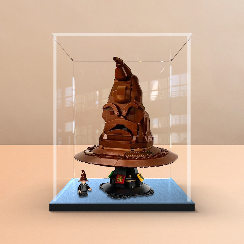 เหมาะสําหรับเลโก้ 76429 แฮร์รี่ ช่างปั้นหม้อ สาขาหมวกรุ่นโปร่งใสสูงป้องกันฝุ่นปกจัดเก็บกล่องแสดงอะคร