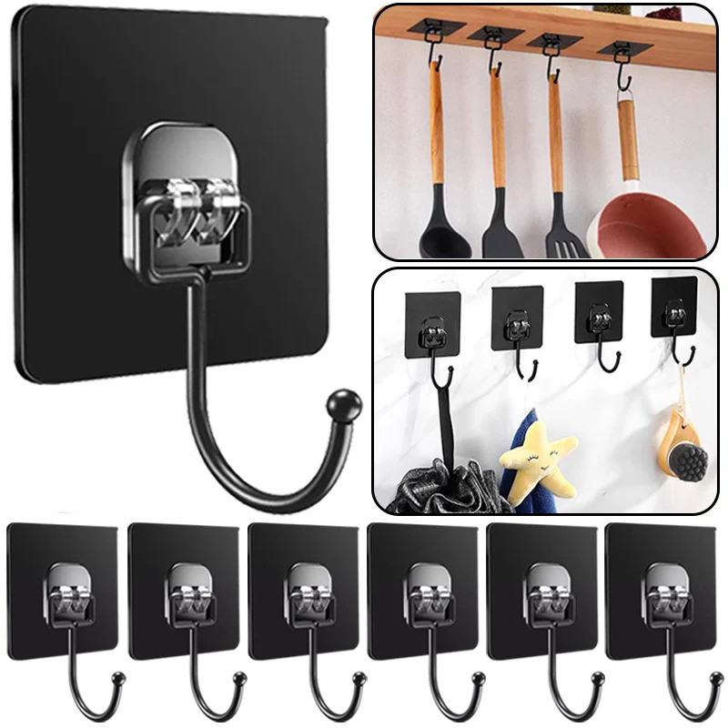 ติดผนังหมัดฟรีตะขอกาว-สากลรายการขนาดเล็กการจัดเก็บตะขอ-ห้องครัวห้องน้ําออแกไนเซอร์