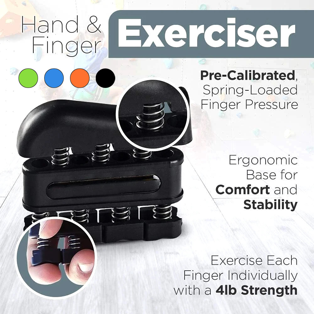 Grip Exerciser PAS-Grip Strength Trainer เครื่องมือการฝึกอบรมการฟื้นฟูสมรรถภาพนิ้วสองทางแบบพกพา Hand Grip Power Strengthener