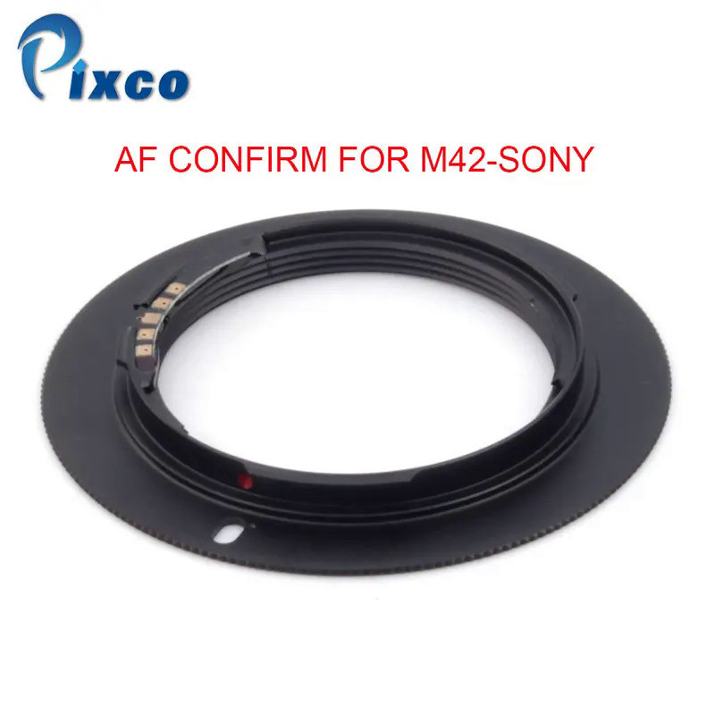 Pixco For M42-Sony AF Confirm Adapter Suit For M42 Screw Mount Lens to Sony Alpha Minolta MA Camera 