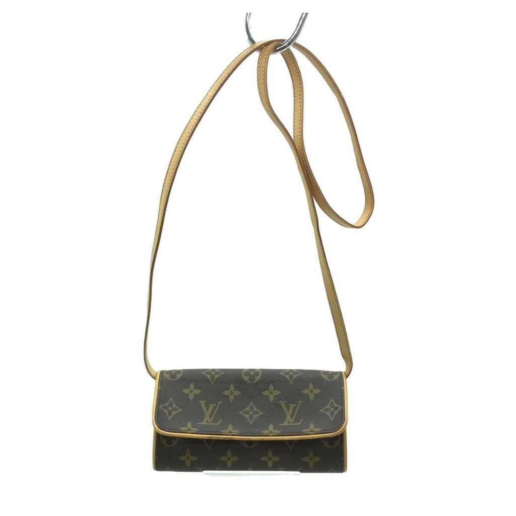 LOUIS VUITTON Shoulder Bag Pochette Twin PM_Monogram Canvas_BRW PVC BRW Total Pattern Direct from Ja