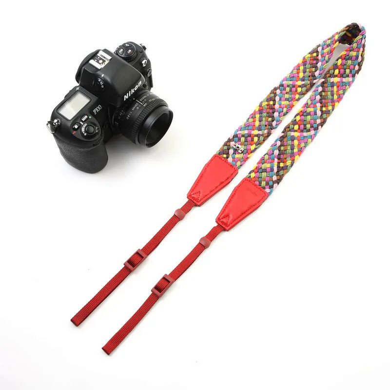 cam-in 8676-2 Soft cotton hand-woven camera strap Digital SLR camera lanyard Shoulder straps Adjusta