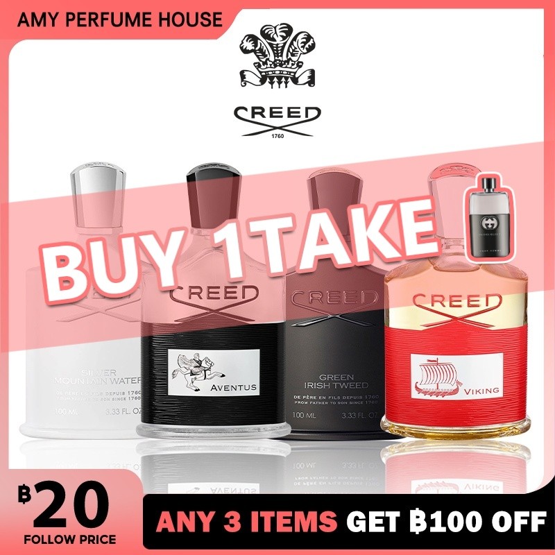 100%สปอตของแท้ Green Irish Tweed &Viking &Aventus &Silver Mountain Water 2ml 5ml 10mlน้ำหอมผู้ชาย
