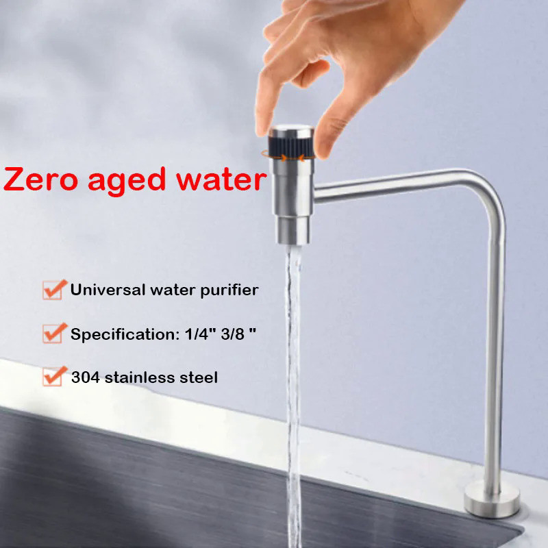 Zero-aged water top-opening water purifier faucet 304 stainless steel 1/4" 3/8" Water Filter Drinkin