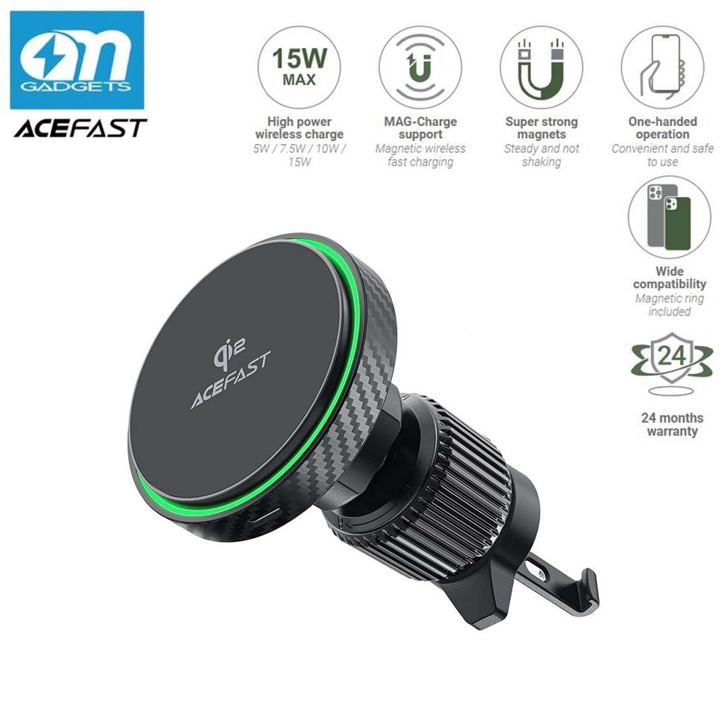 ACEFAST D33 Fast Qi2 Wireless Charger Magnetic Car Holder