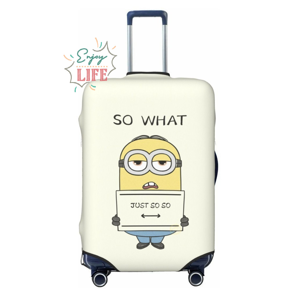 ผ้าคลุมกระเป๋าเดินทาง Minions ผ้าคลุมกระเป๋าเดินทางแบบล้างทําความสะอาดได้ N614 ราคา ถูกที่สุด ดีลบีเคเค แกลเลอรีภาพที่ 6