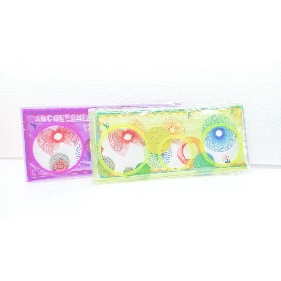 BENSIA RULER PATTERN DESIGN แพ็คหมุนดอกไม้ SAFE