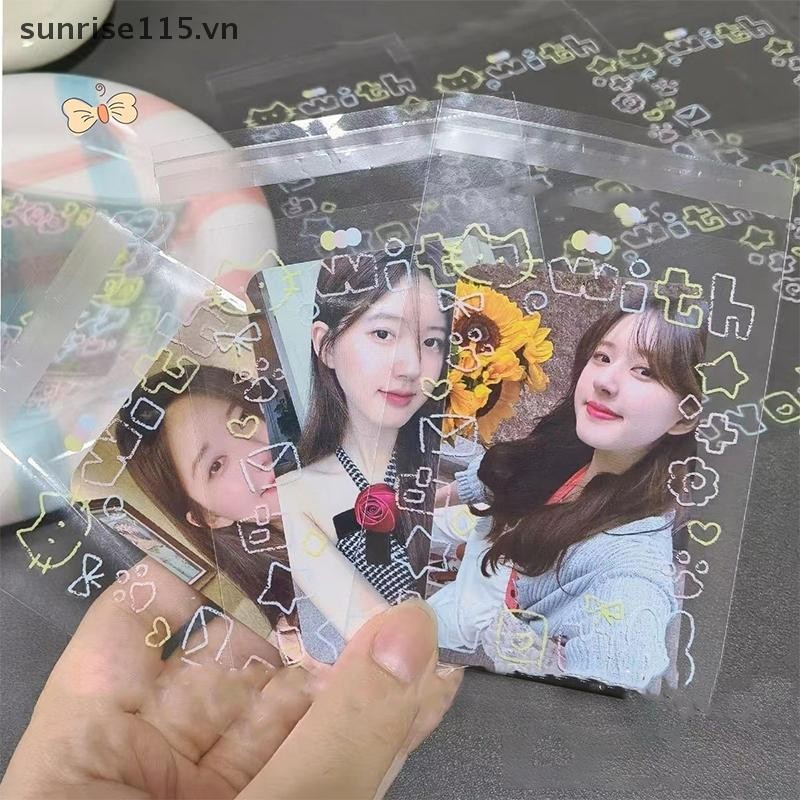 Srvn 100 ชิ้นการ์ตูน Graffiti ลูกแมวกระเป๋า Self กาว Candy อาหารบรรจุภัณฑ์การ์ดกระเป๋าเล็ก Self Seal