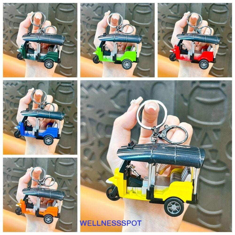 Wellnessspot สามล้อของเล่นจี้,การ์ตูน Charms รถสามล้อรุ่นพวงกุญแจ,กระเป๋าแฟชั่นแขวนเครื่องประดับตลกพวงกุญแจรถเด็ก