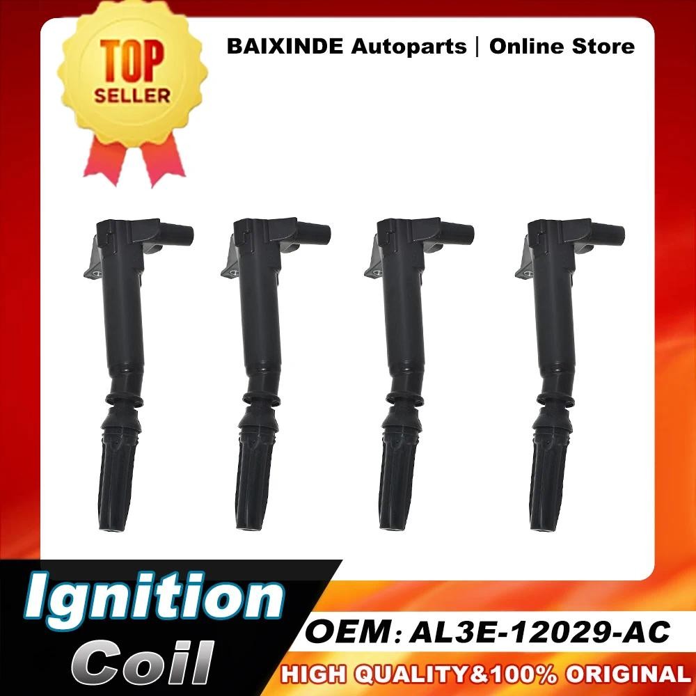 1/4 PCS OEM AL3E-12029-AC AL3E12029AC คอยล์จุดระเบิดสําหรับ Ford F-150 F-250 F-350 SUPER DUTY E-350 