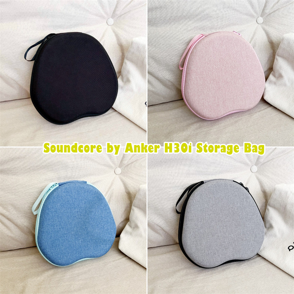 สต็อกพร้อม!สําหรับ Soundcore โดย Anker H30i เคสหูฟัง Simple Blue ชุดหูฟัง Earpads กระเป๋าเก็บ EVA กล
