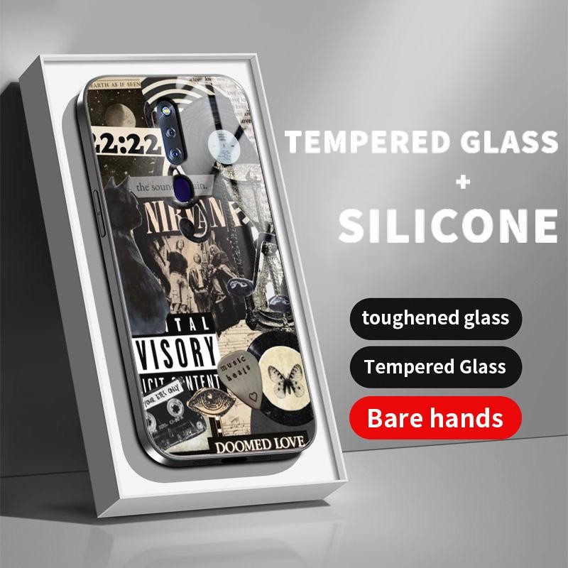 เหมาะสำหรับ OPPO F11 F9 F5 Youth F7 F15 F17 F19 F19s Pro F21 5G กรณีโทรศัพท์ใหม่เคส Simple Concert