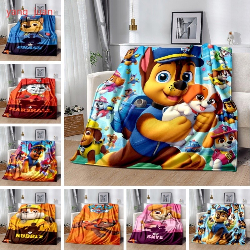 3D พิมพ์ PAW Patrol ผ้าห่มน่ารักการ์ตูนสุนัขโซฟาผ้าห่มผ้าปูที่นอนการปรับแต่ง a12