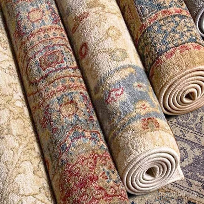 พรมพรมปูพื้นห้องนั่งเล่นพรมหนาพิเศษพรมปูพื้นสไตล์อเมริกันย้อนยุคห้องนอนห้องคิดถึงพื้นที่ขนาดใหญ่