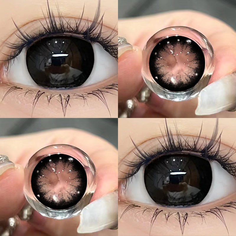 [ใบสั่งยา-0.00~-6.00] คอนแทคเลนส์สี 1 คู่ คอนแทคเลนส์สายตาสั้น คอนแทคเลนส์ 6 เดือน 14.0mm/14.5mm 008