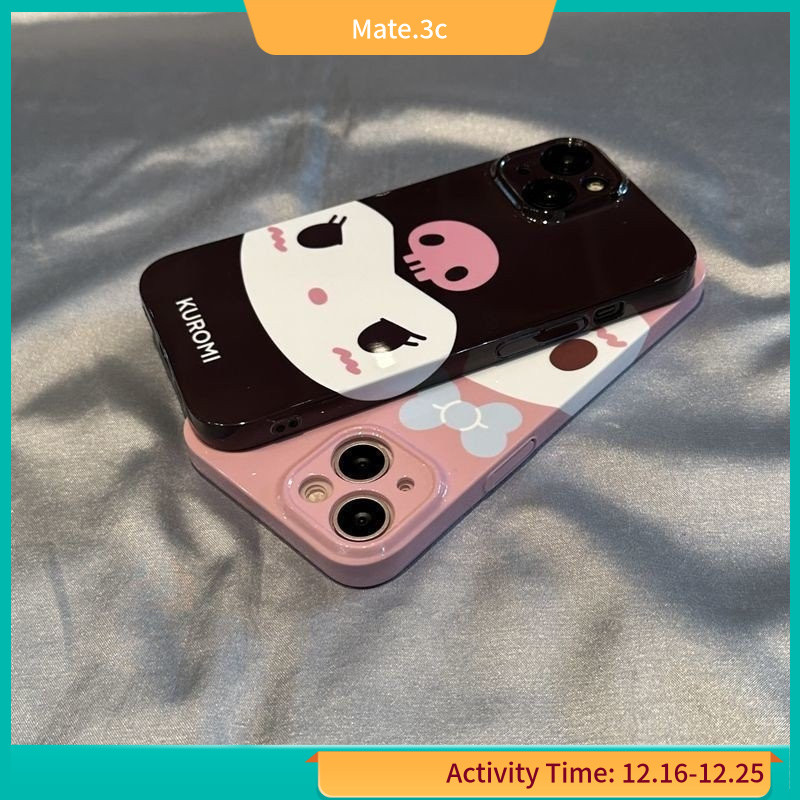 เคสโทรศัพท์มือถือ ฟิล์มกันกระแทก ลายคุโรมิ สําหรับ Iphone 14 13pro 11 12 x xr 7 8plus FZRJ