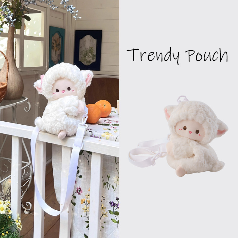 TRENDY POUCH ลูกแกะ กระเป๋า น่ารัก ของขวัญวันเกิด เด็กผู้หญิง กระเป๋าสะพาย