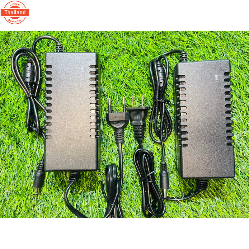 ที่ชาร์จสว่าน 21V อแดปเตอร์ชาร์จแตลิเธียม DC 21V 2A ใหญ่เต็มแล้วตัด มีไฟสถานะชาร์จแตเต็ม Battery Cha