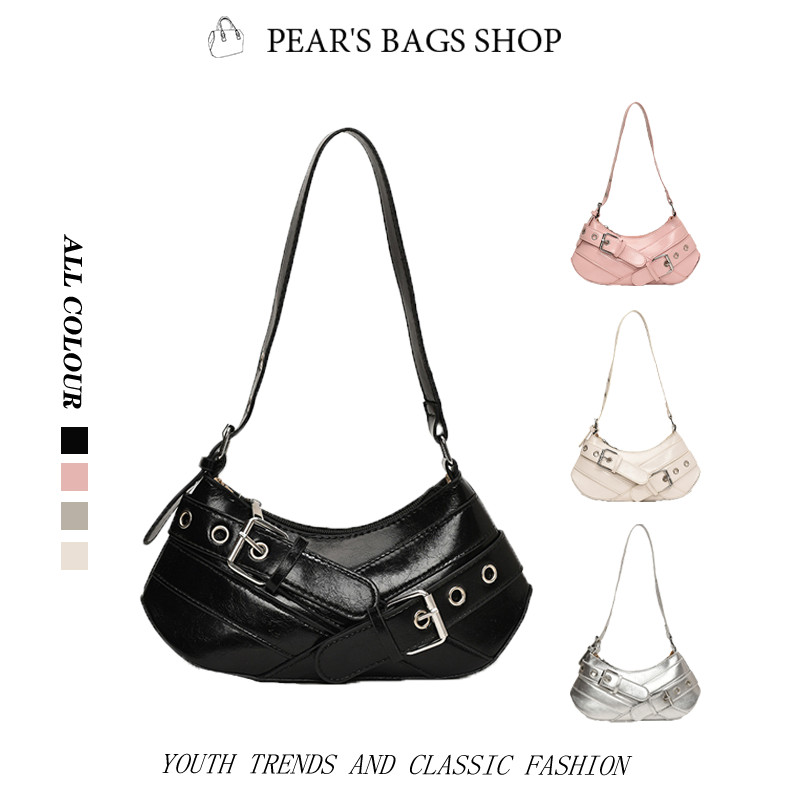 🚚จัดส่งในประเทศไทย กระเป๋าสะพายเดี่ยว สไตล์ใหม่ เวอร์ชั่นเกาหลี ins แฟชั่น สีทึบ ถุงใต้วงแขน กระเป๋าสวย