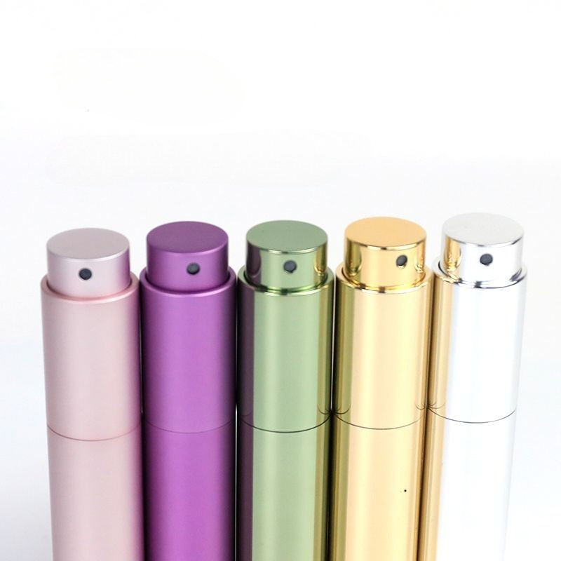 New ขวดสเปรย์น้ำหอม ขวดแบ่งน้ําหอมพกพา สเปรย์บรรจุขวด แบบหมุนเปิด 5/10ml สําหรับเดินทาง