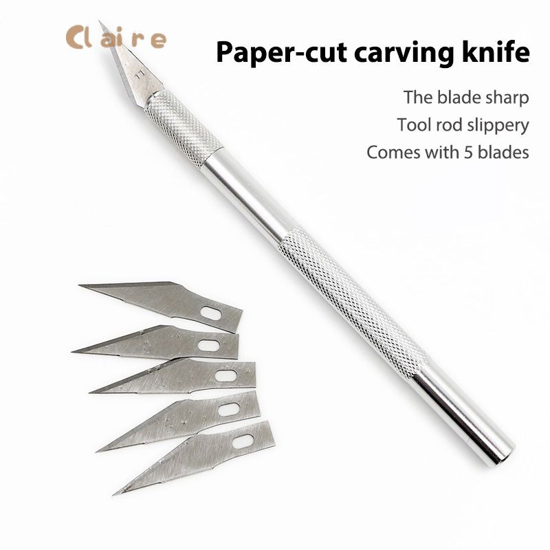 COD มีดแกะสลัก มีดแกะสลักผักและผลไม้ Art knife มีดสำหรับงานโมเดล ด้ามจับอลูมิเนียม