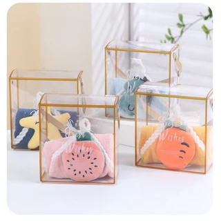 ผ้าเช็ดมือแบบเเขวน ในครัว ในห้องน้ำ 30x30cmผ้าขนหนู ไมโครไฟเบอร์ แบบนิ่ม ลายการ์ตูนสัตว์ สําหรับห้องครัว ห้องน้ํา 1 ชิ้น