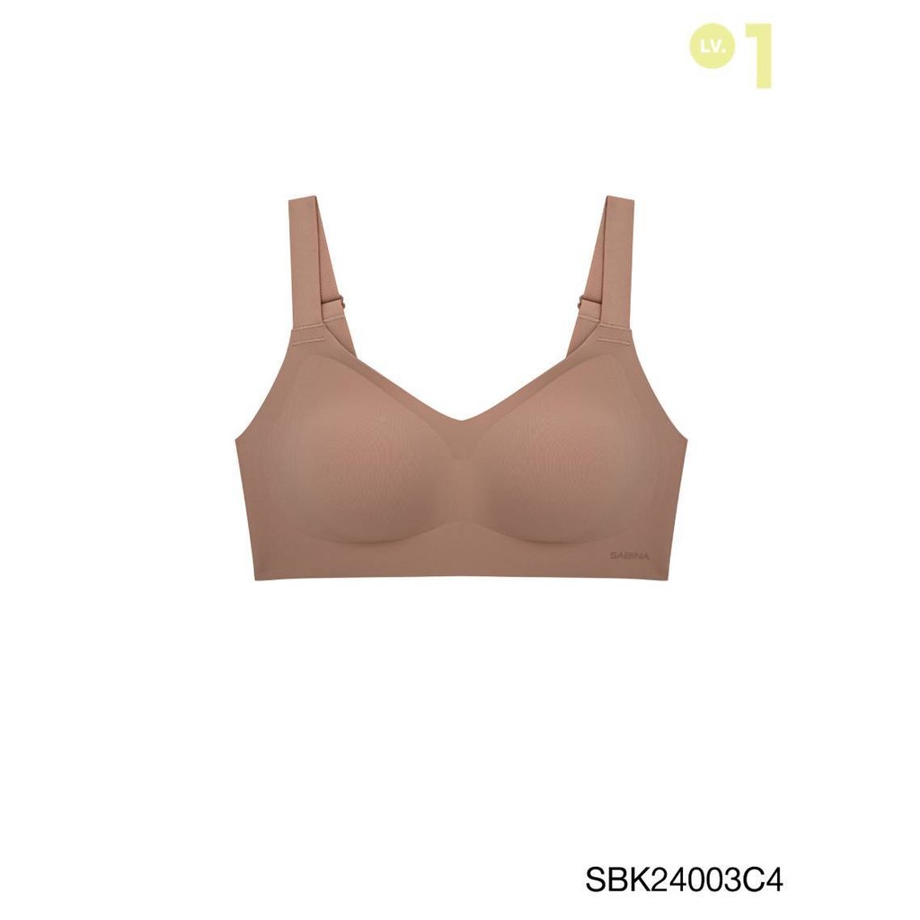 SABINA FOREVER YOUNG Soft Collection Level 1 เสื้อชั้นในไม่มีโครง รหัส SBK24003C4 สีเนื้อแทน