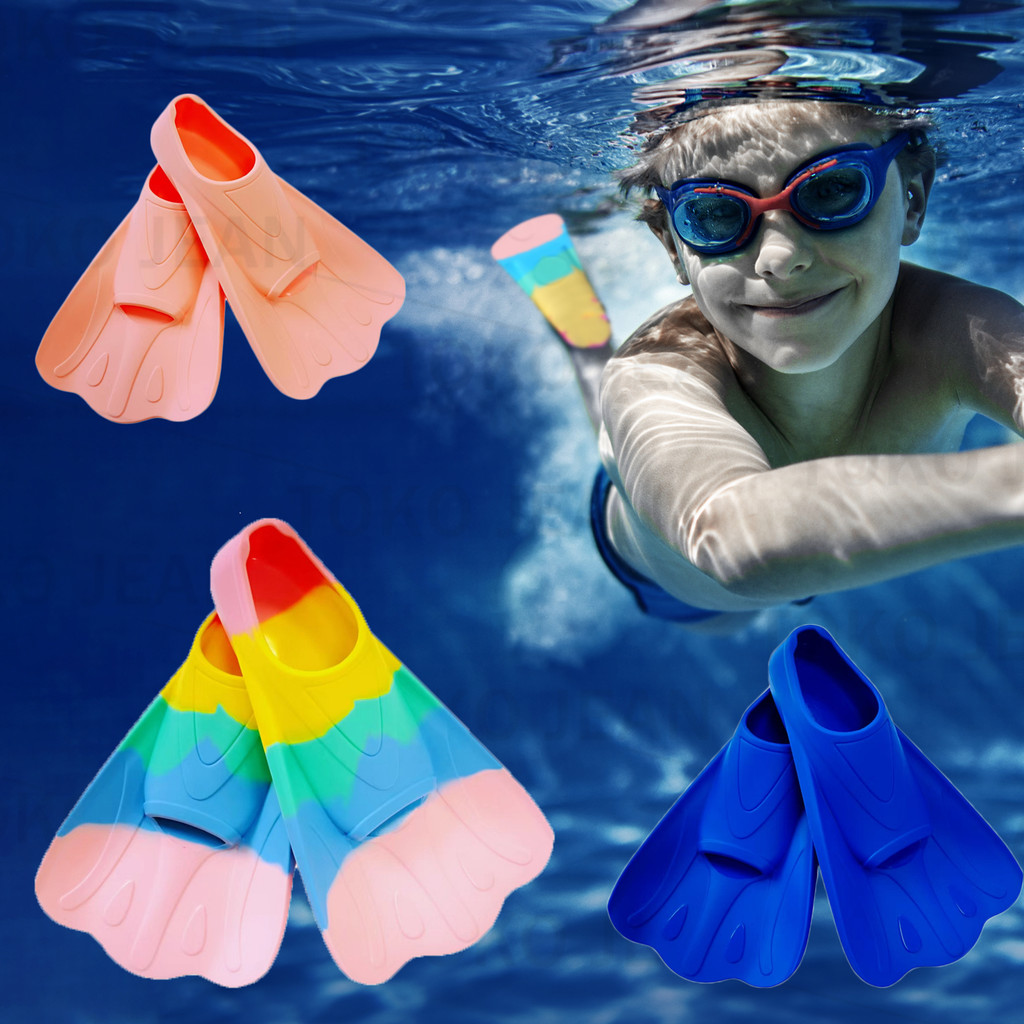 ว่ายน้ําดําน้ํา ADULT Kids Xs-XL Frog Feet Speedo Silicone Fin