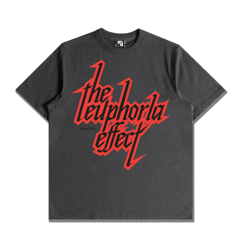 Double 7 Euphoria Effect Tee (ชาร์โคล)