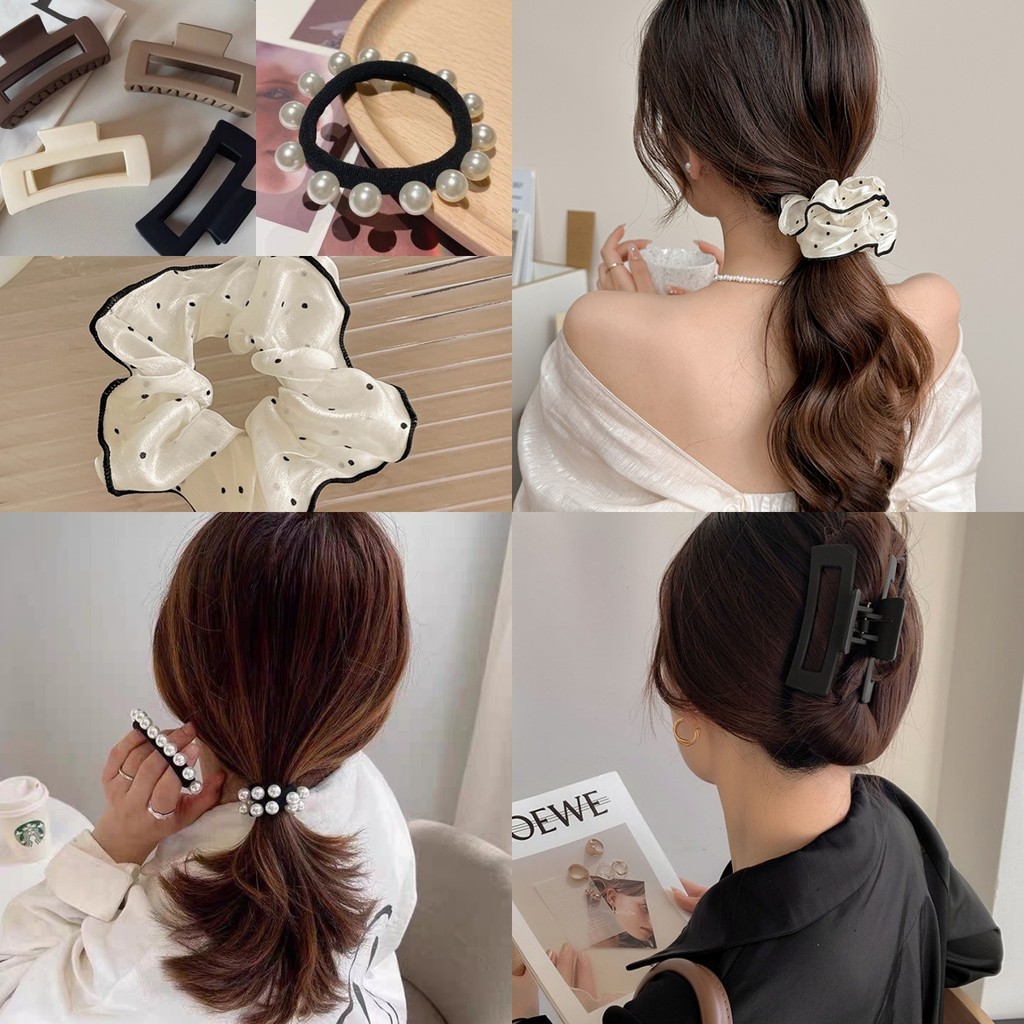 💘Bonnie💘พร้อมส่ง ​กิ๊ฟ กิ๊บ หนังยาง มินิมอล น่ารักมากๆสี พื้นสไตล์เกาหลี#TM-9/TM-10/TM-11